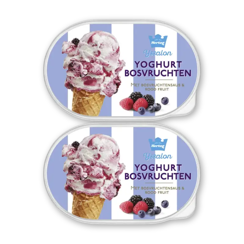 Hertog Ijssalon yoghurt bosvruchten 2-pack