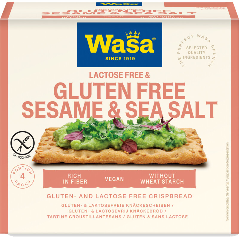 Een afbeelding van Wasa Sesame & sea salt glutenvrij