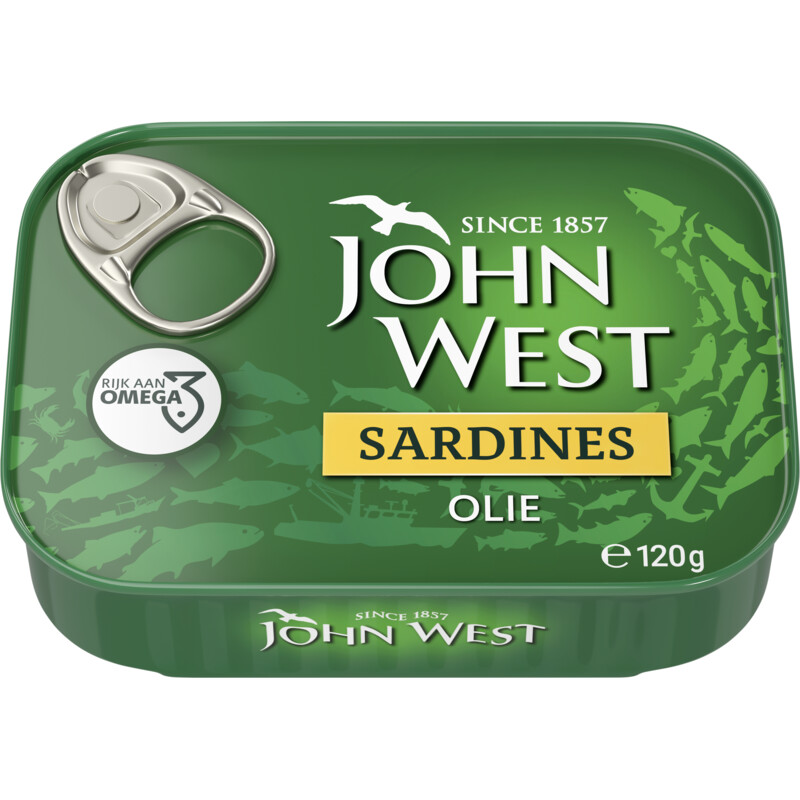 Een afbeelding van John West Sardines olie