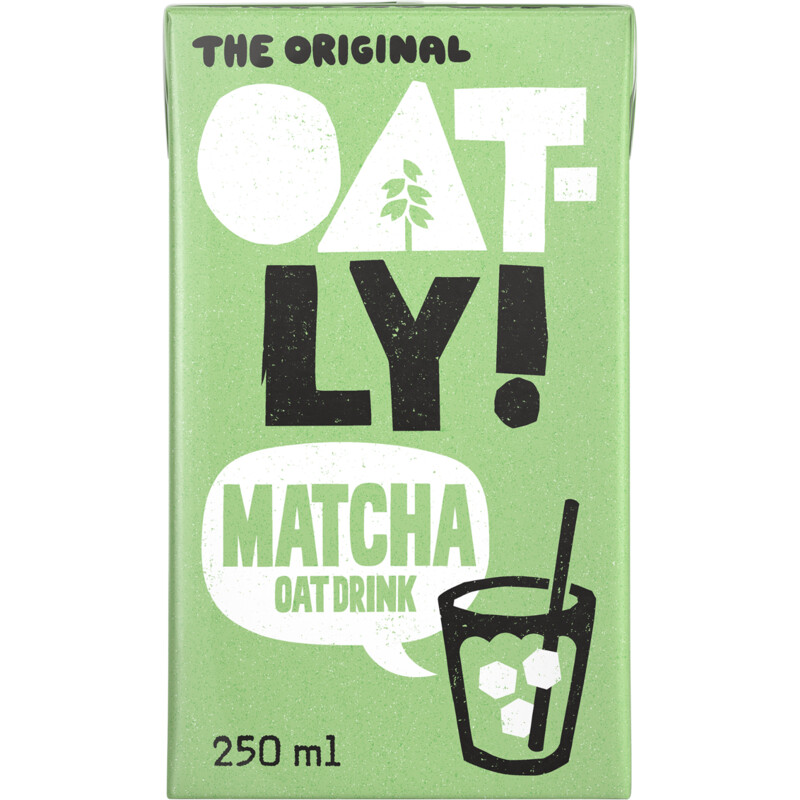 Oatly! Matcha oat drink
