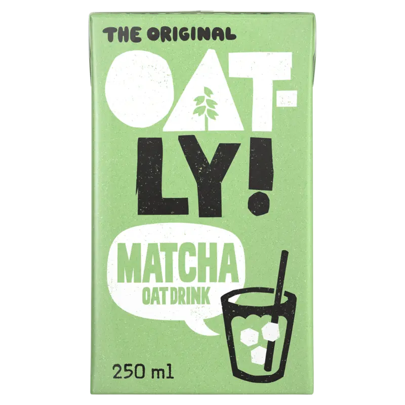 Oatly! Matcha oat drink