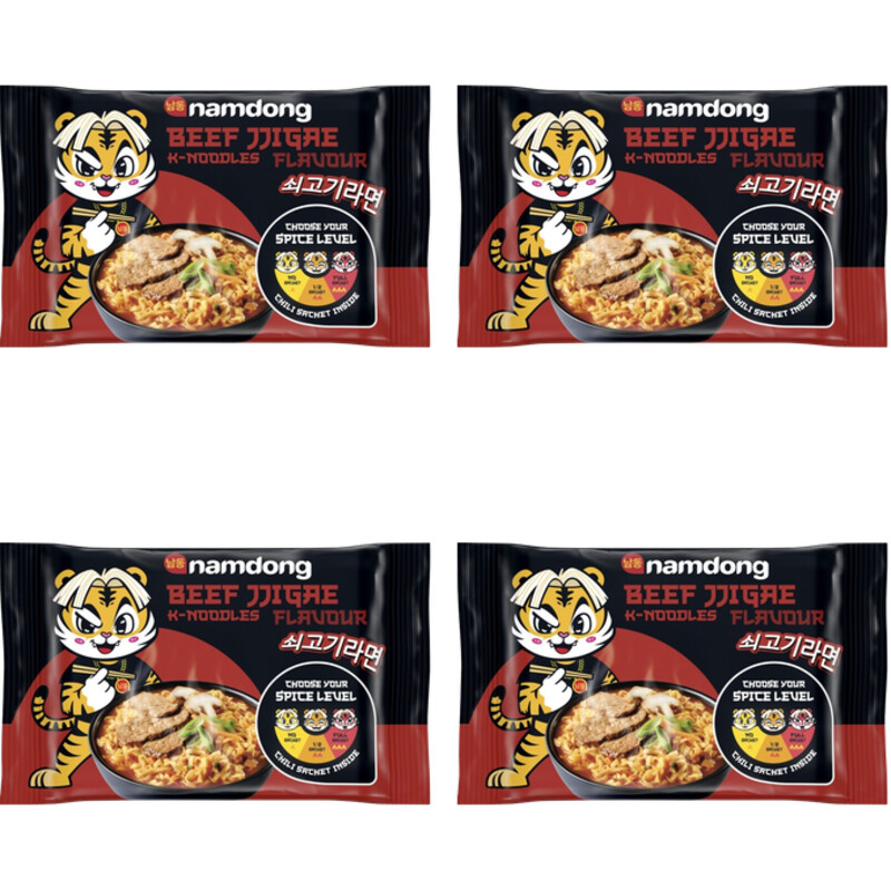 Een afbeelding van Namdong Beef jjigae k-noodles flavour 2-pack