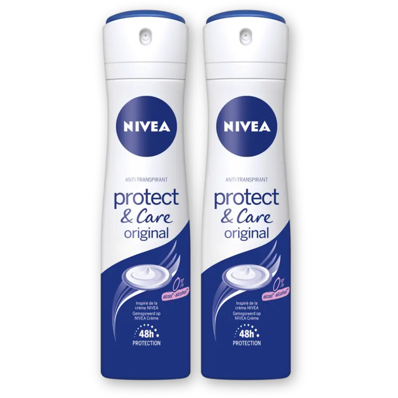 NIVEA Protect & care deodorant spray 2-pack