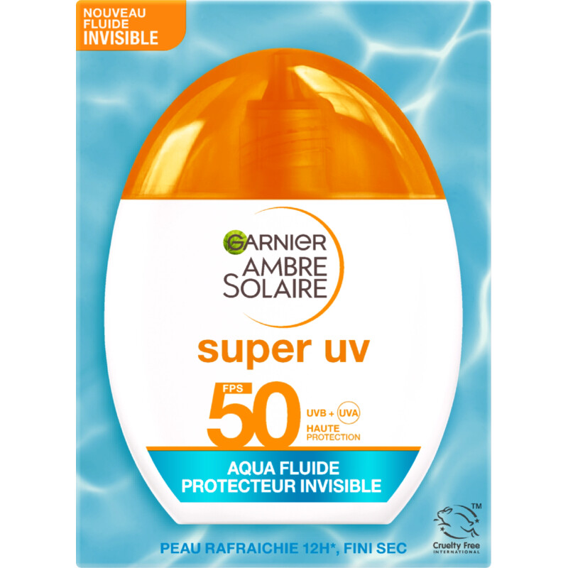 Ambre Solaire Super UV water fluid transparent spf50+