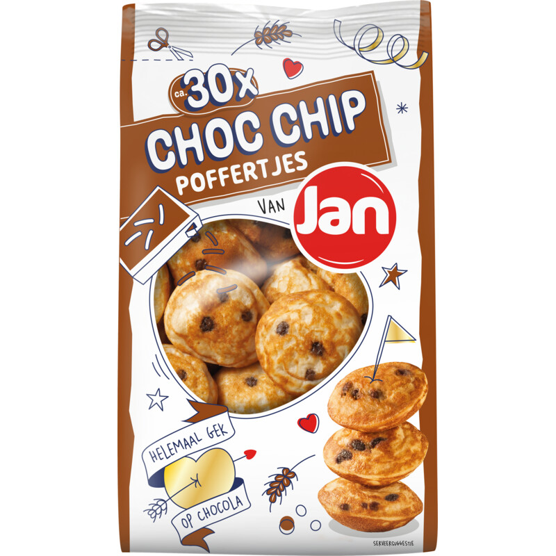 Jan Choc chip poffertjes