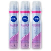 NIVEA Diamond gloss care styling spray 3-pack