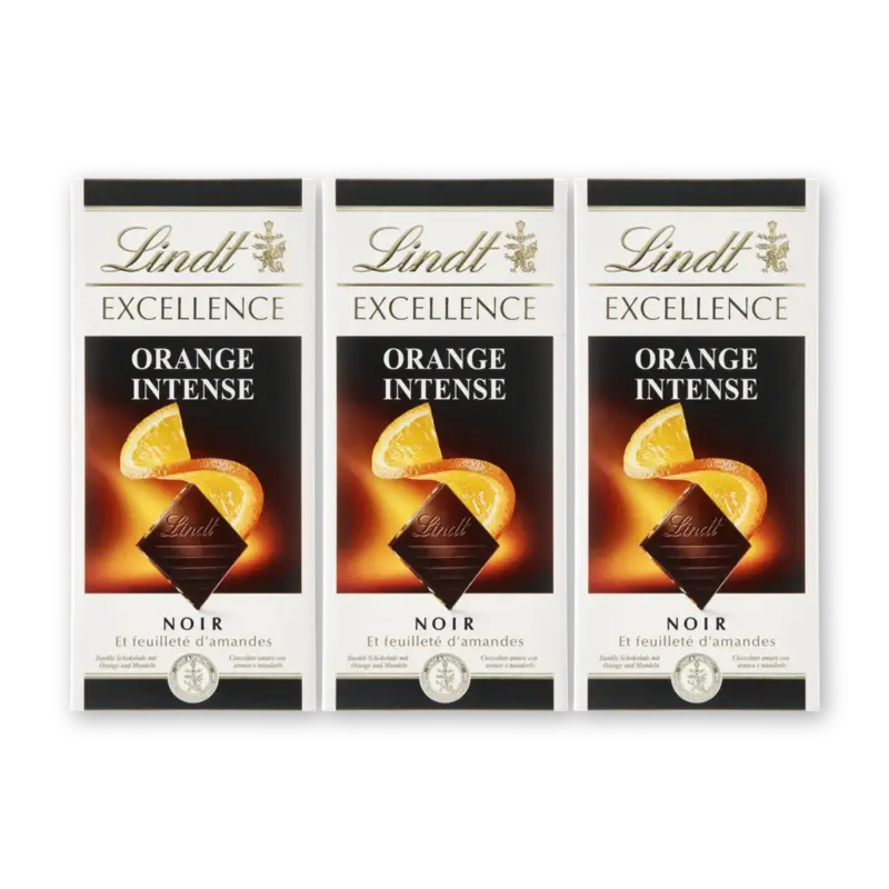 Lindt Excellence sinaasappel puur 3-pack