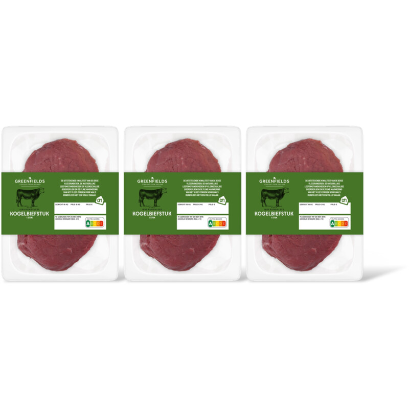 AH Greenfields Kogelbiefstuk 3 pack