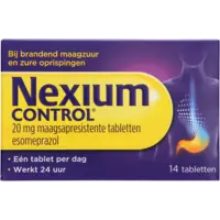 Nexium Control 20mg maagsapresistente tabletten