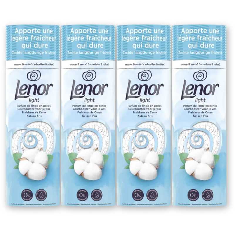Lenor Light geurbooster katoen fris 4-pack
