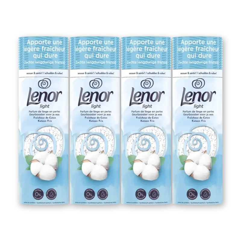Lenor Light geurbooster katoen fris 4-pack