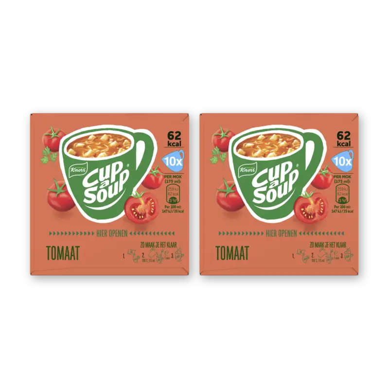 Knorr Cup-a-soup tomaat 10-pack 2-pack
