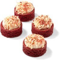 Een afbeelding van AH Mini red velvet slofjes