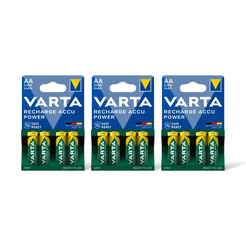Varta AA oplaadbare batterijen 2100 mAh 3-pack