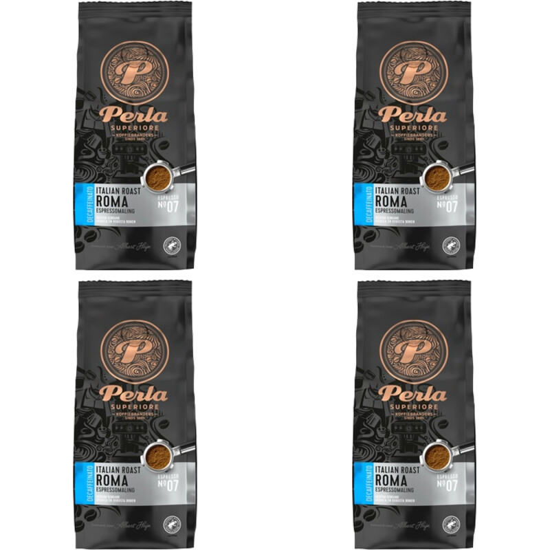 Een afbeelding van Perla Superiore Italian Roma espressomaling 4-pack