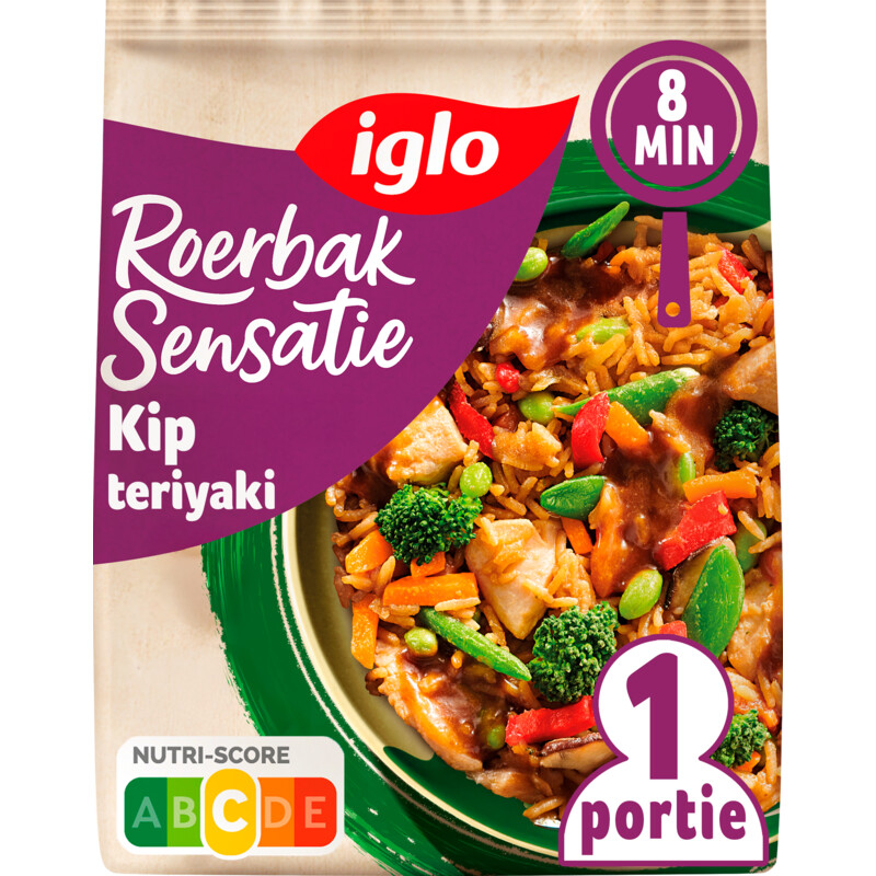Een afbeelding van Iglo Roerbak sensatie kip teriyaki