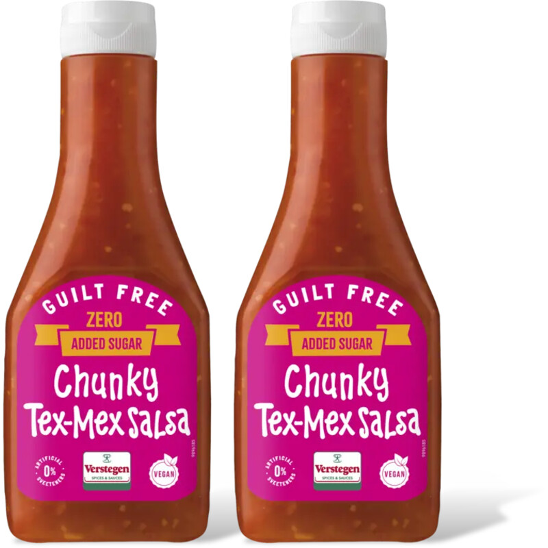 Verstegen Chunky tex-mex salsa zero 2-pack