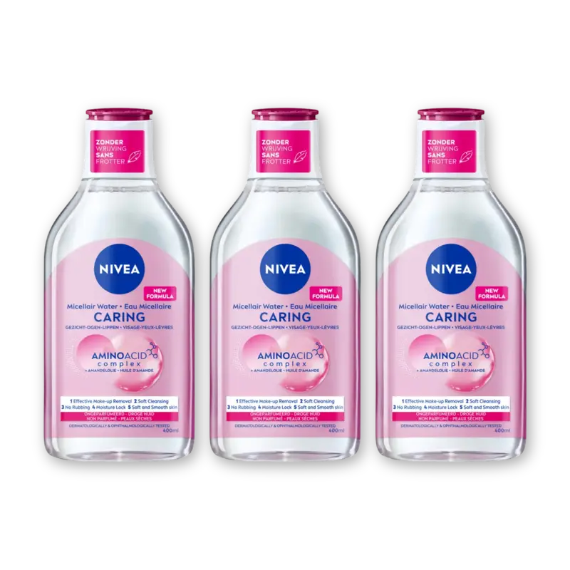 NIVEA Micellair water droge huid 3-pack