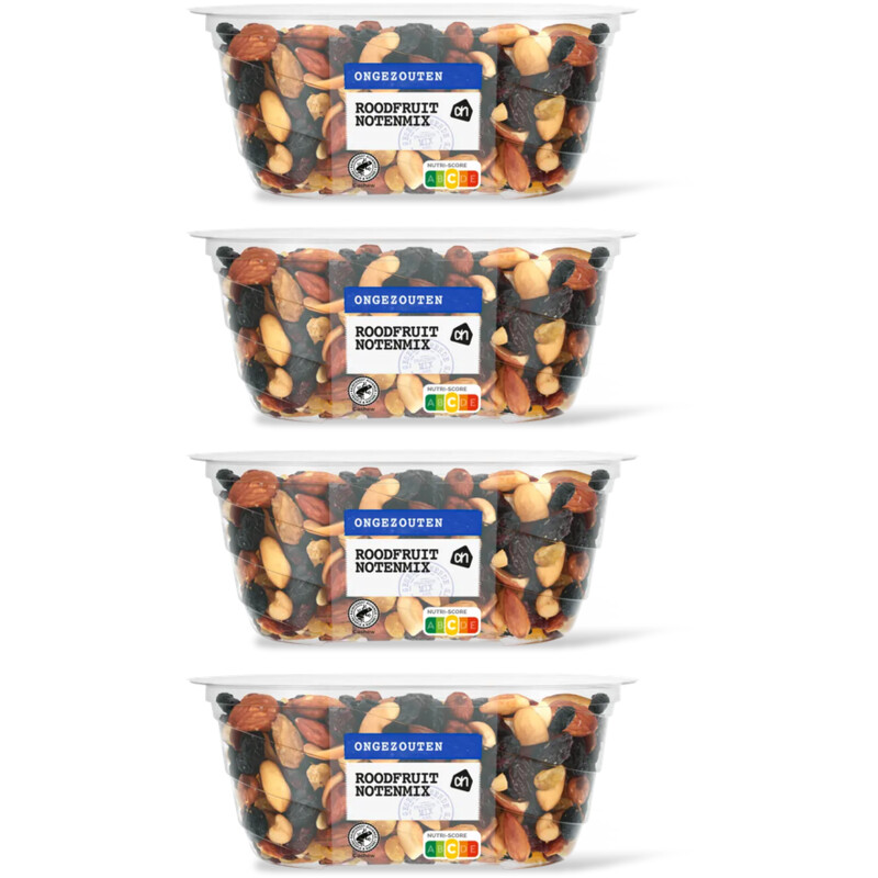 AH Roodfruit notenmix ongezouten 4-pack
