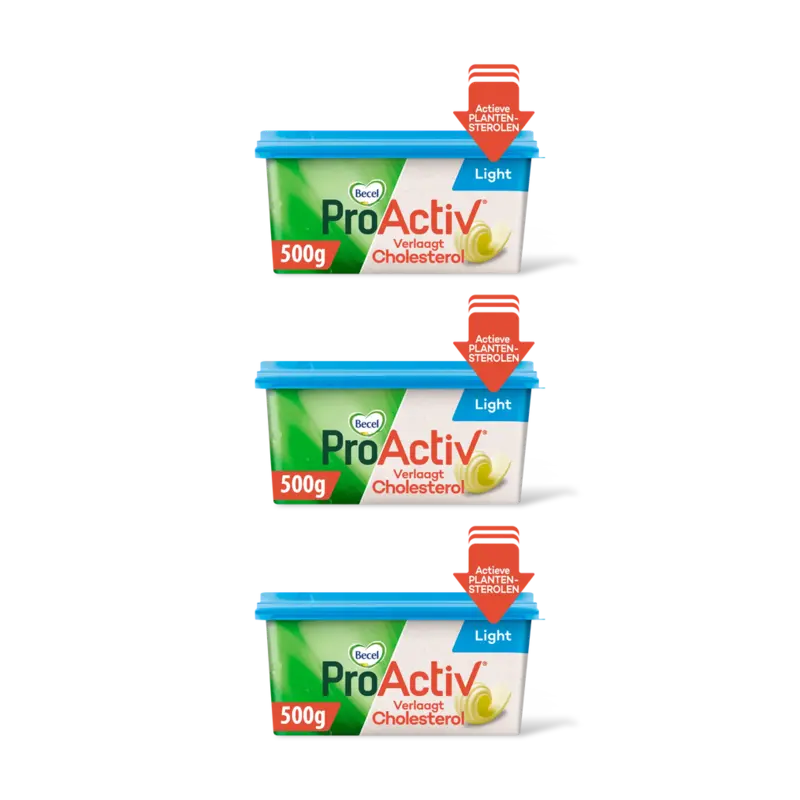 Becel Proactiv light cholesterol 3-pack