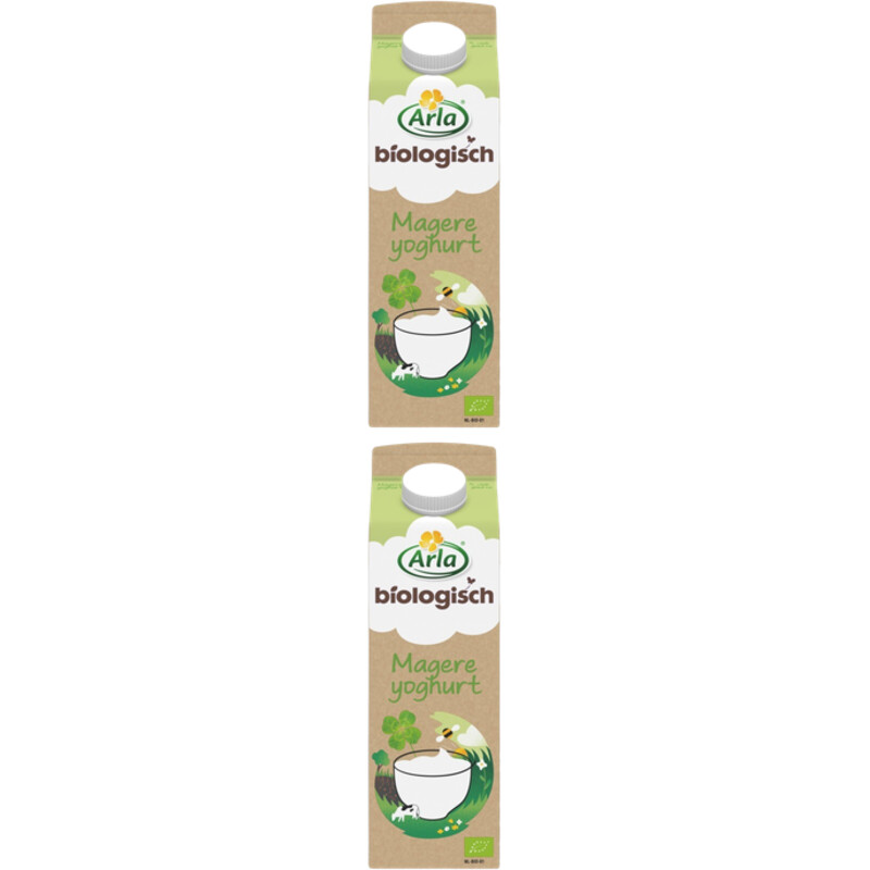 Een afbeelding van Arla Biologisch magere yoghurt 2-pack