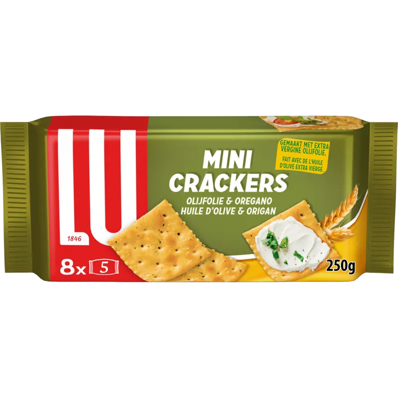 LU Mini crackers olijfolie & oregano