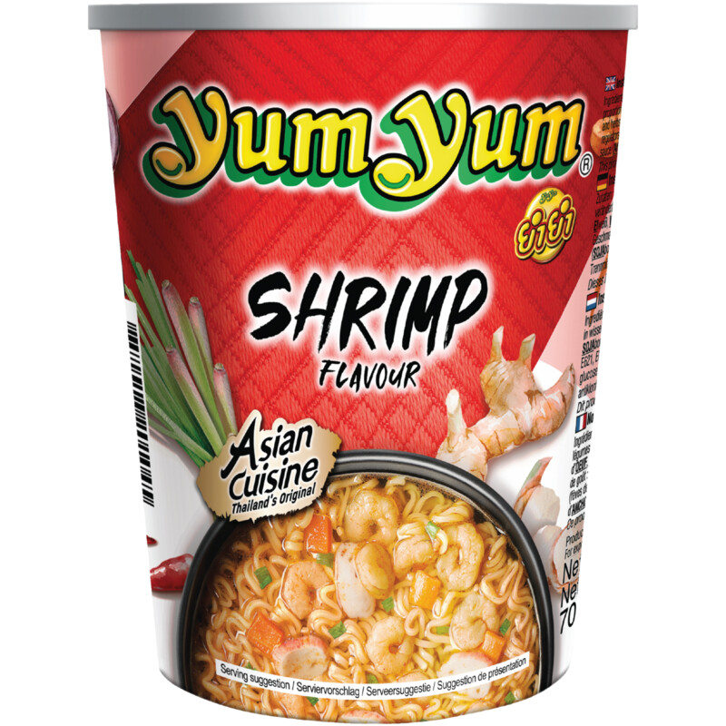 Yum Yum Shrimp flavour instant noodles