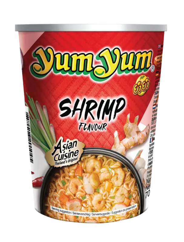 Yum Yum Shrimp flavour instant noodles