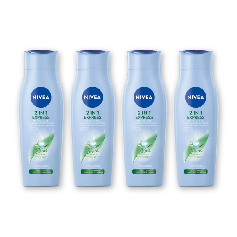 NIVEA 2-in-1 Express shampoo & conditioner 4pk