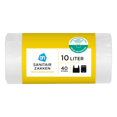 pdp-image-AH Sanitairzakken met handvatten 10 liter