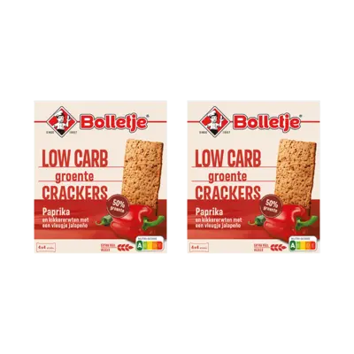 pdp-image-Bolletje 50% groente crackers paprika 2-pack