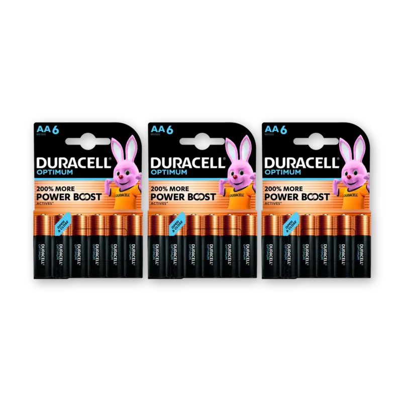Duracell Optimum AA batterijen 3-pack