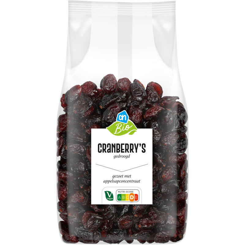 Een afbeelding van AH Biologisch Cranberry's