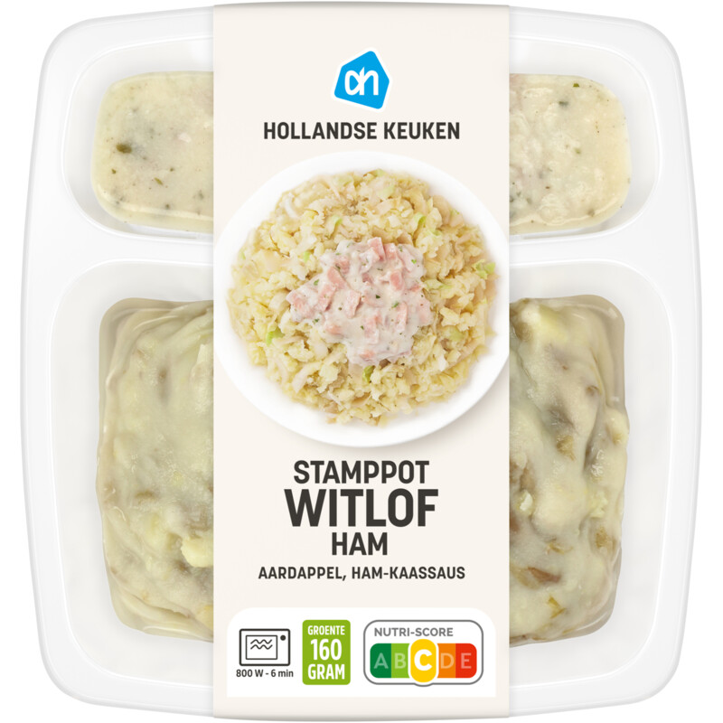 Een afbeelding van AH Stamppot witlof ham