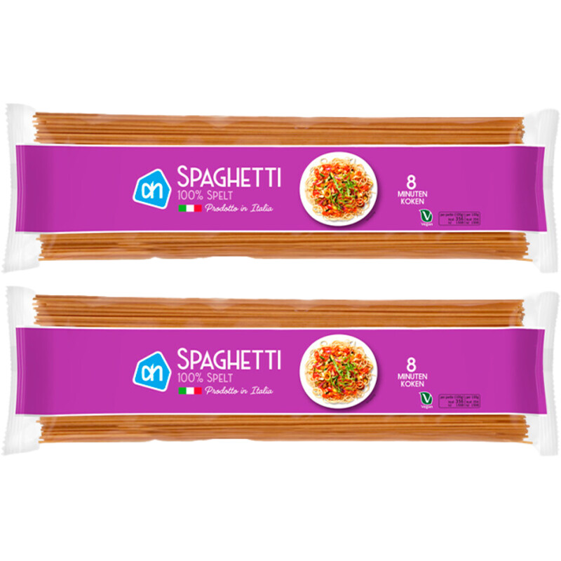 Een afbeelding van AH Spaghetti spelt 2-pack