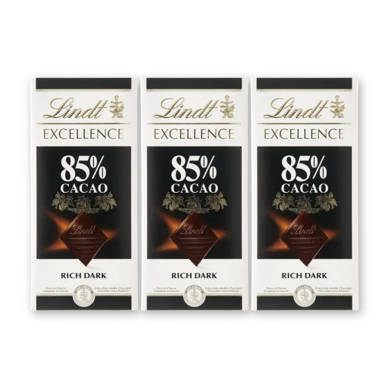 Lindt Excellence 85% pure chocolade 3-pack