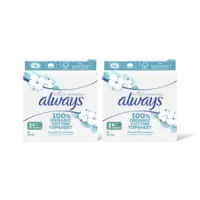Always Organic cotton normal maandverband 2-pck