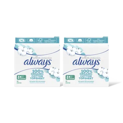 pdp-image-Always Organic cotton normal maandverband 2-pck