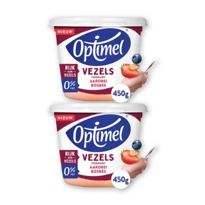 pdp-image-Optimel Yoghurt vezels aardbei blauwe bes 2-pck