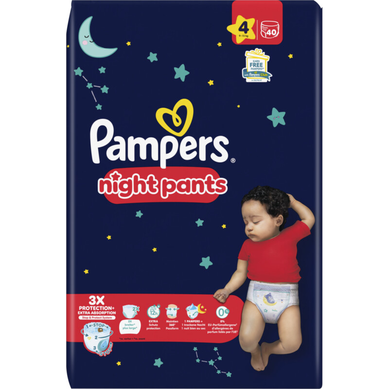Een afbeelding van Pampers Baby dry night pants luierbroekje maat 4