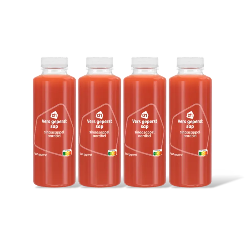 AH Vers geperst sap sinaasappel aardbei 4pk
