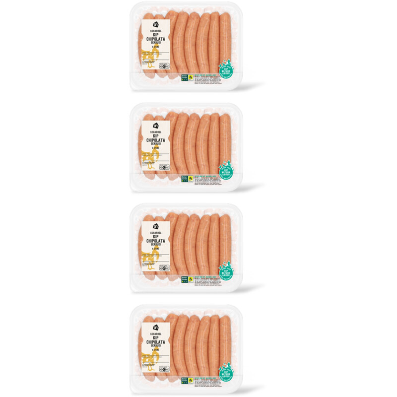 AH Scharrel kipchipolata gekruid 4-pack