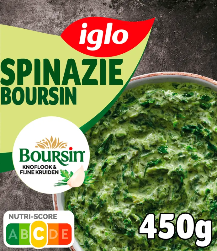 Spinazie met boursin