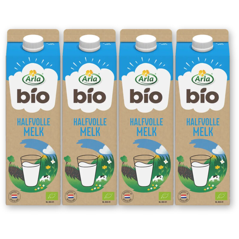 Arla Biologisch halfvolle melk 4-pack
