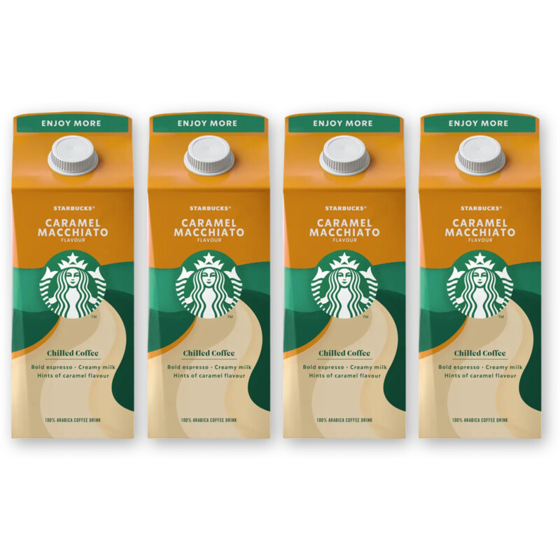 Starbucks Caramel macchiato ijskoffie 4-pack
