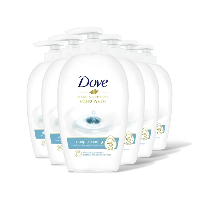 Dove Care & protect vloeibare handzeep 6-pack