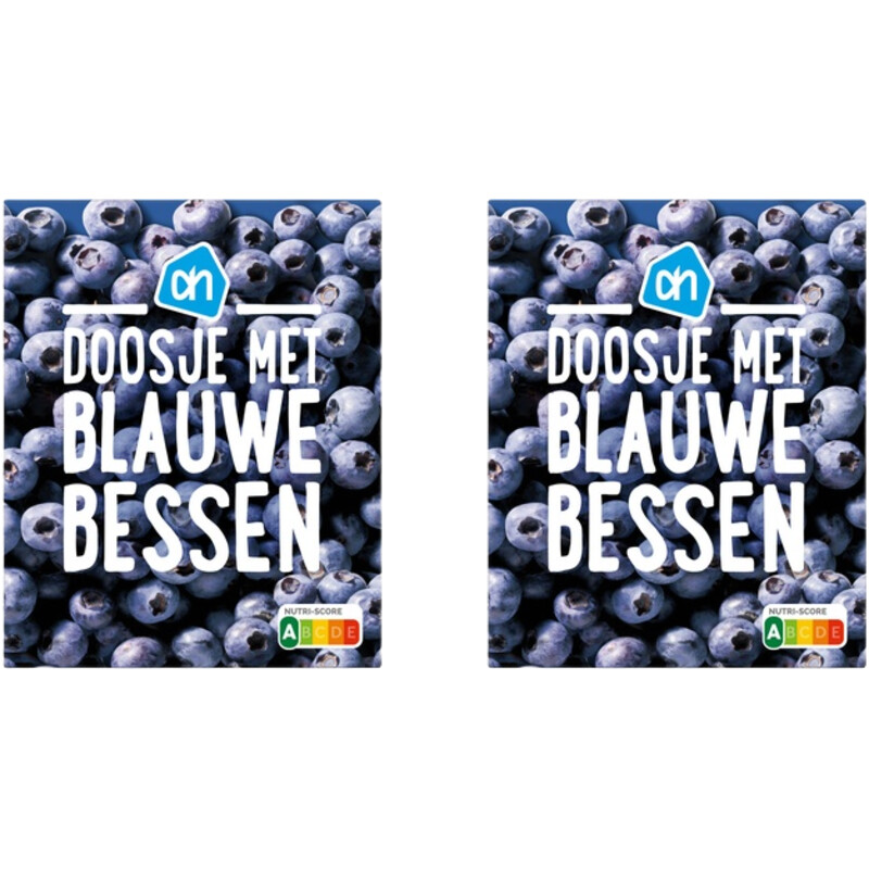 Een afbeelding van AH Doosje met blauwe bessen 2-pack