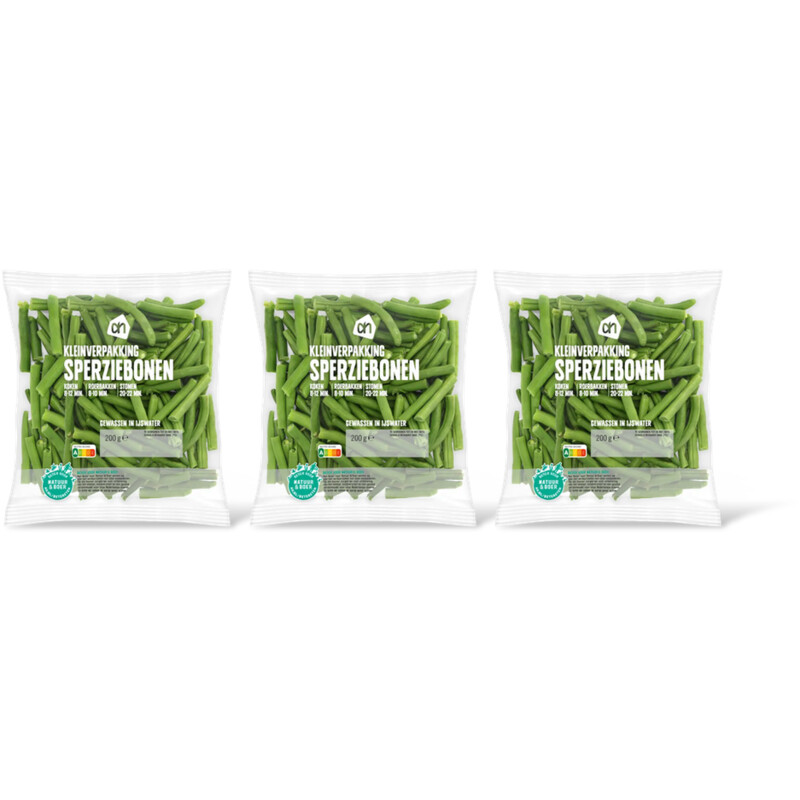 AH Sperziebonen kleinverpakking 3-pack