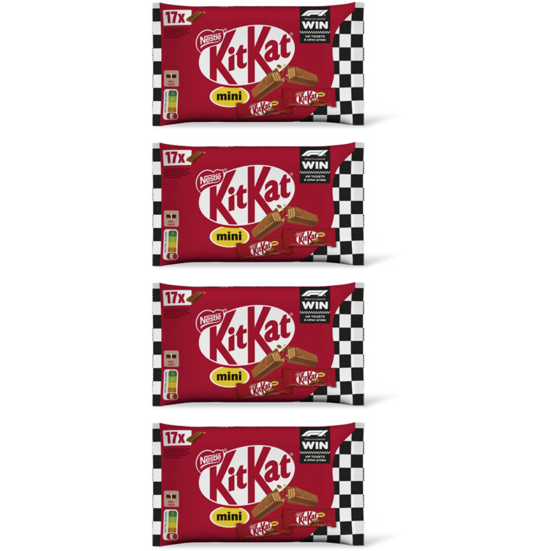 Kitkat Mini melkchocolade uitdeelzak 4-pack
