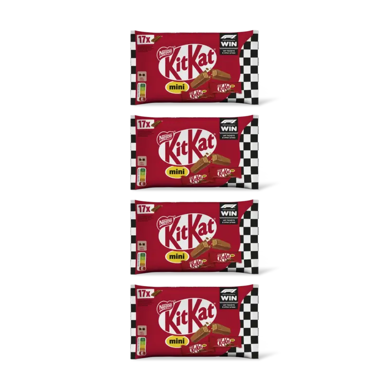 Kitkat Mini melkchocolade uitdeelzak 4-pack